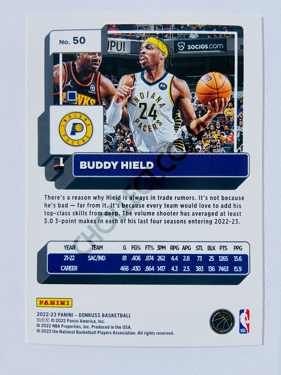 Buddy Hield - Indiana Pacers 2022-23 Panini Donruss #50