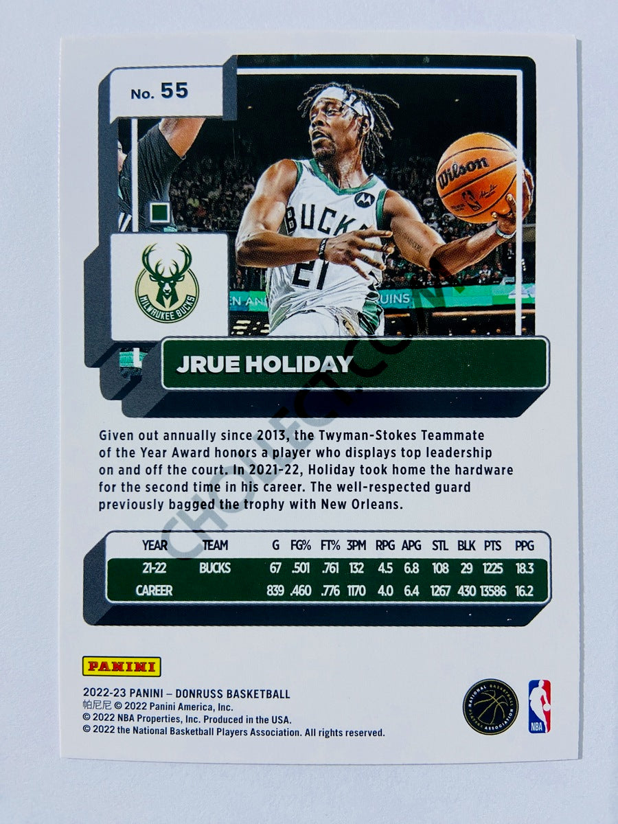 Jrue Holiday - Milwaukee Bucks 2022-23 Panini Donruss #55