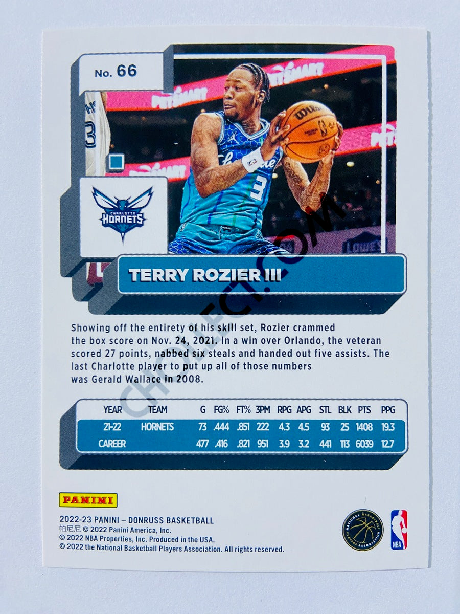 Terry Rozier III - Charlotte Hornets 2022-23 Panini Donruss #66