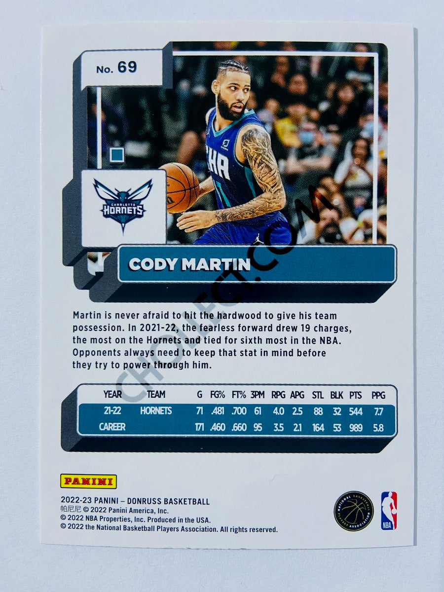 Cody Martin - Charlotte Hornets 2022-23 Panini Donruss #69