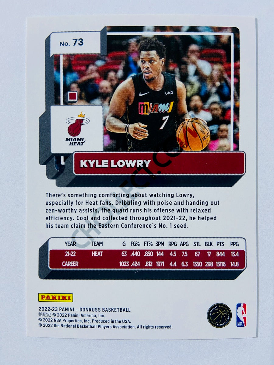 Kyle Lowry - Miami Heat 2022-23 Panini Donruss #73