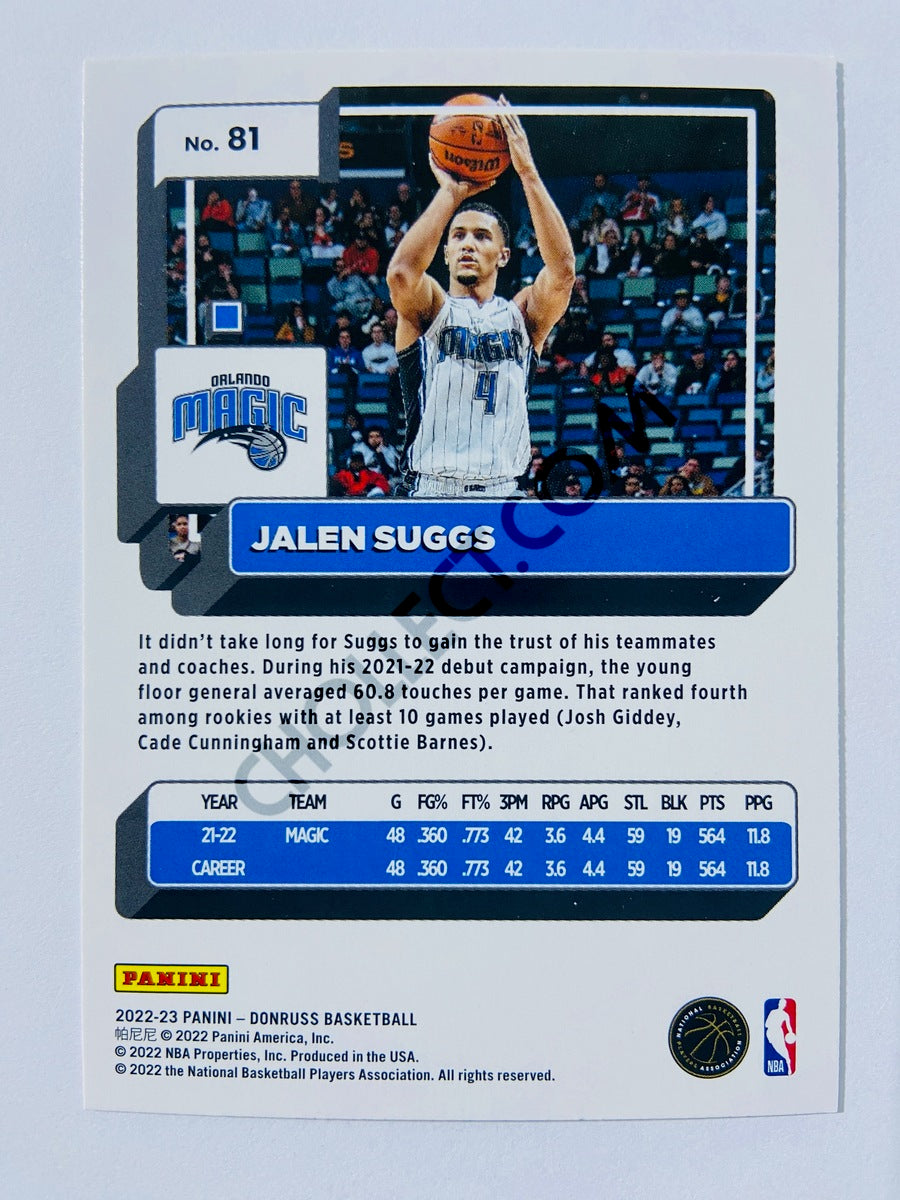 Jalen Suggs - Orlando Magic 2022-23 Panini Donruss #81