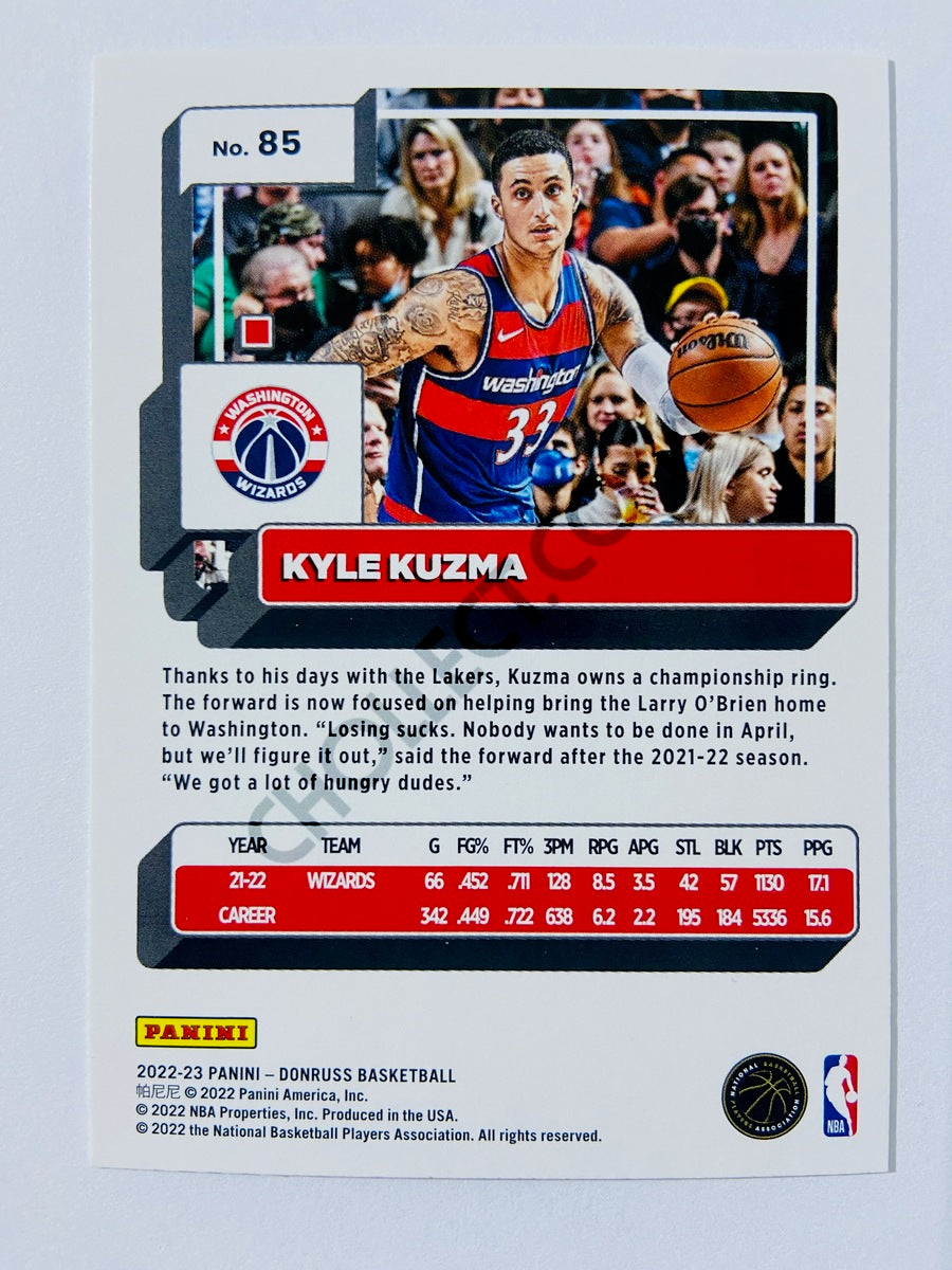 Kyle Kuzma - Washington Wizards 2022-23 Panini Donruss #85