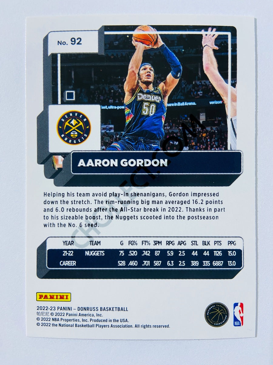 Aaron Gordon - Denver Nuggets 2022-23 Panini Donruss #92