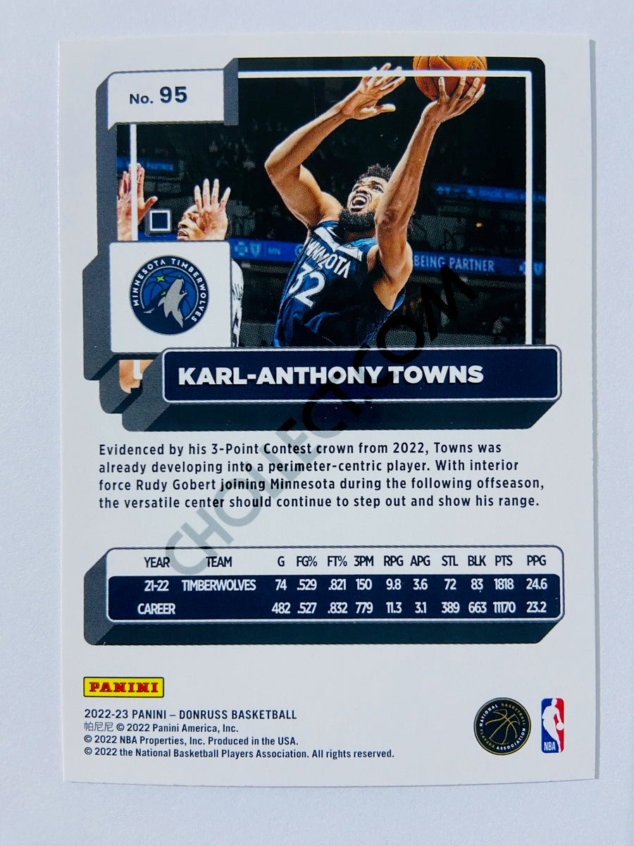 Karl-Anthony Towns - Minnesota Timberwolves 2022-23 Panini Donruss #95