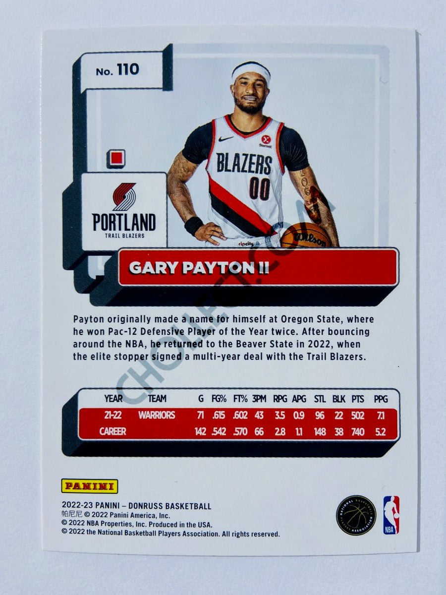Gary Payton II - Portland Trail Blazers 2022-23 Panini Donruss #110