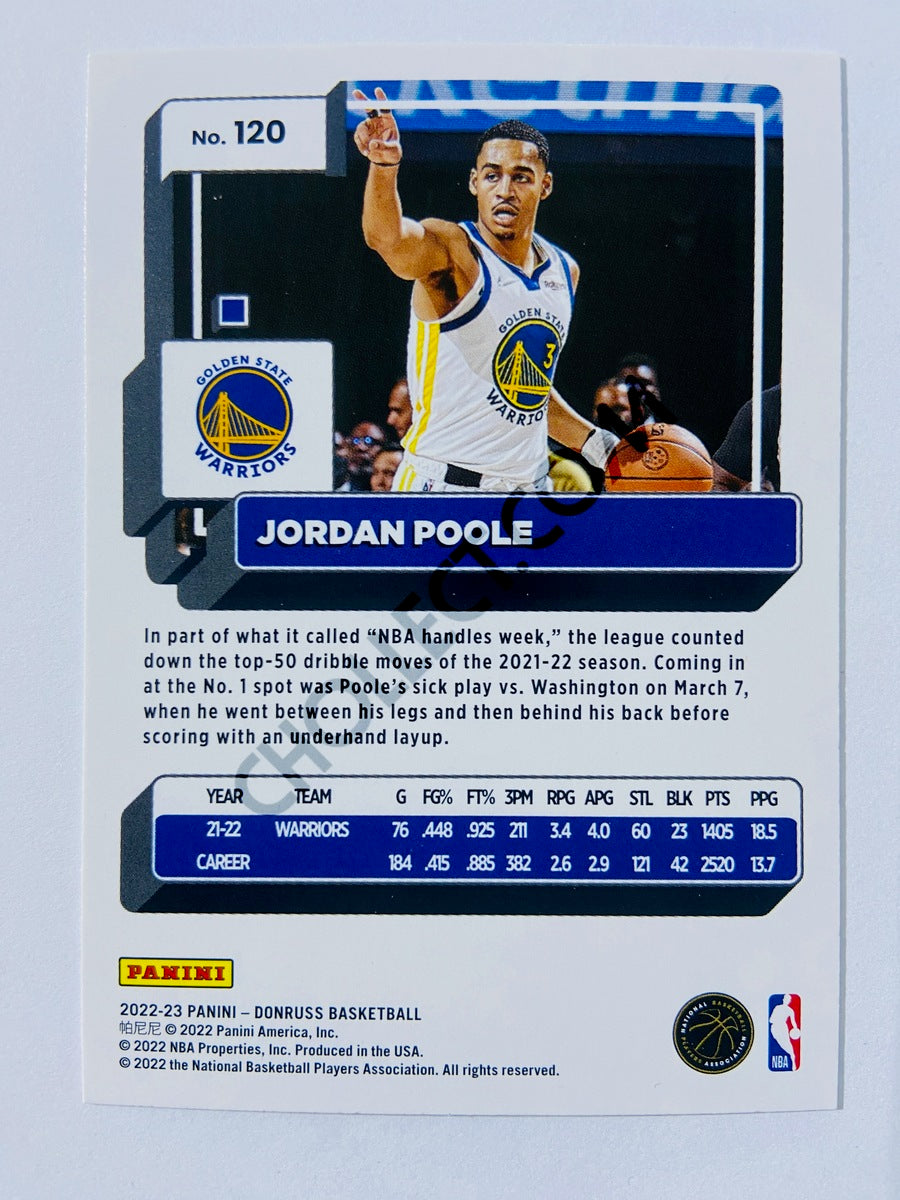 Jordan Poole - Golden State Warriors 2022-23 Panini Donruss #120