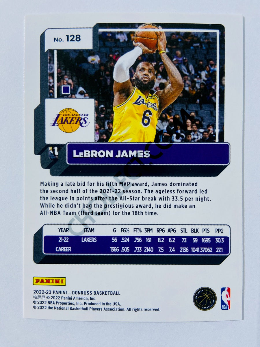 LeBron James - Los Angeles Lakers 2022-23 Panini Donruss #128