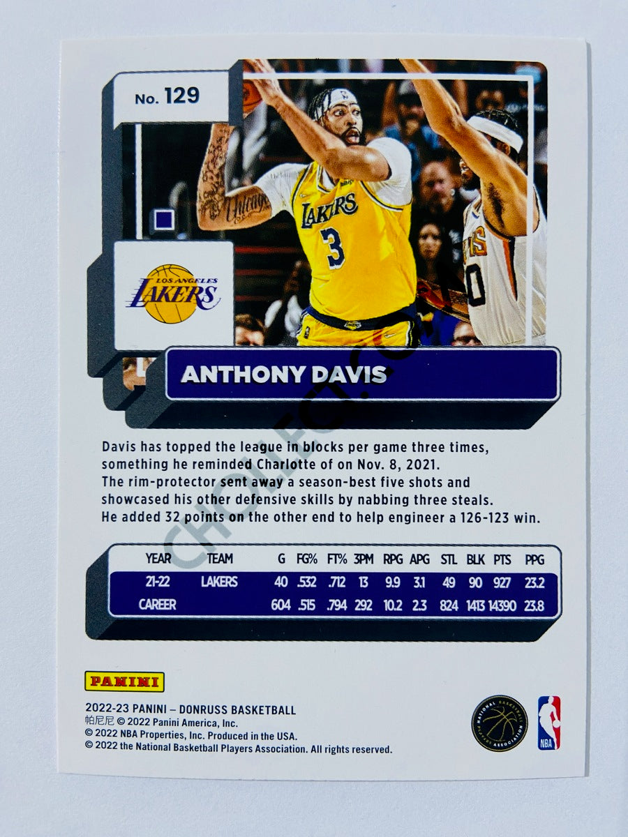 Anthony Davis - Los Angeles Lakers 2022-23 Panini Donruss #129