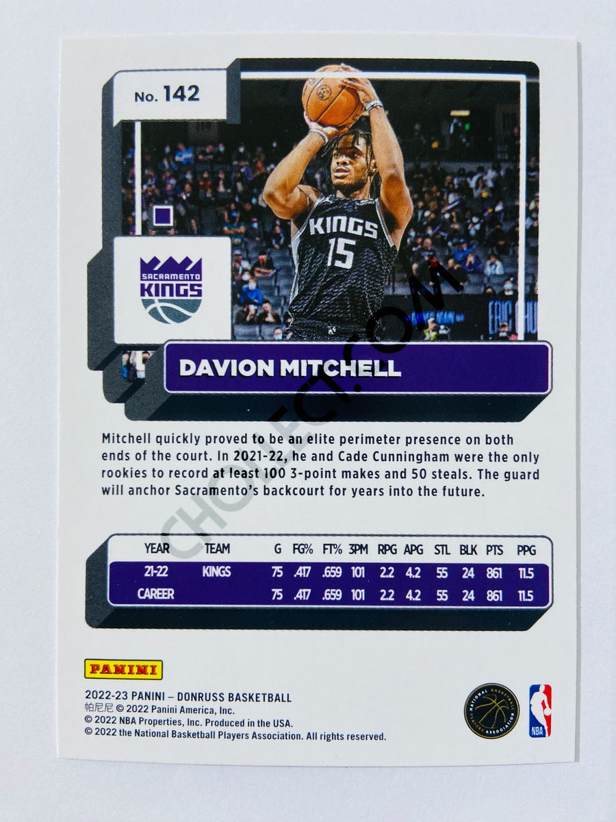 Davion Mitchell - Sacramento Kings 2022-23 Panini Donruss #142