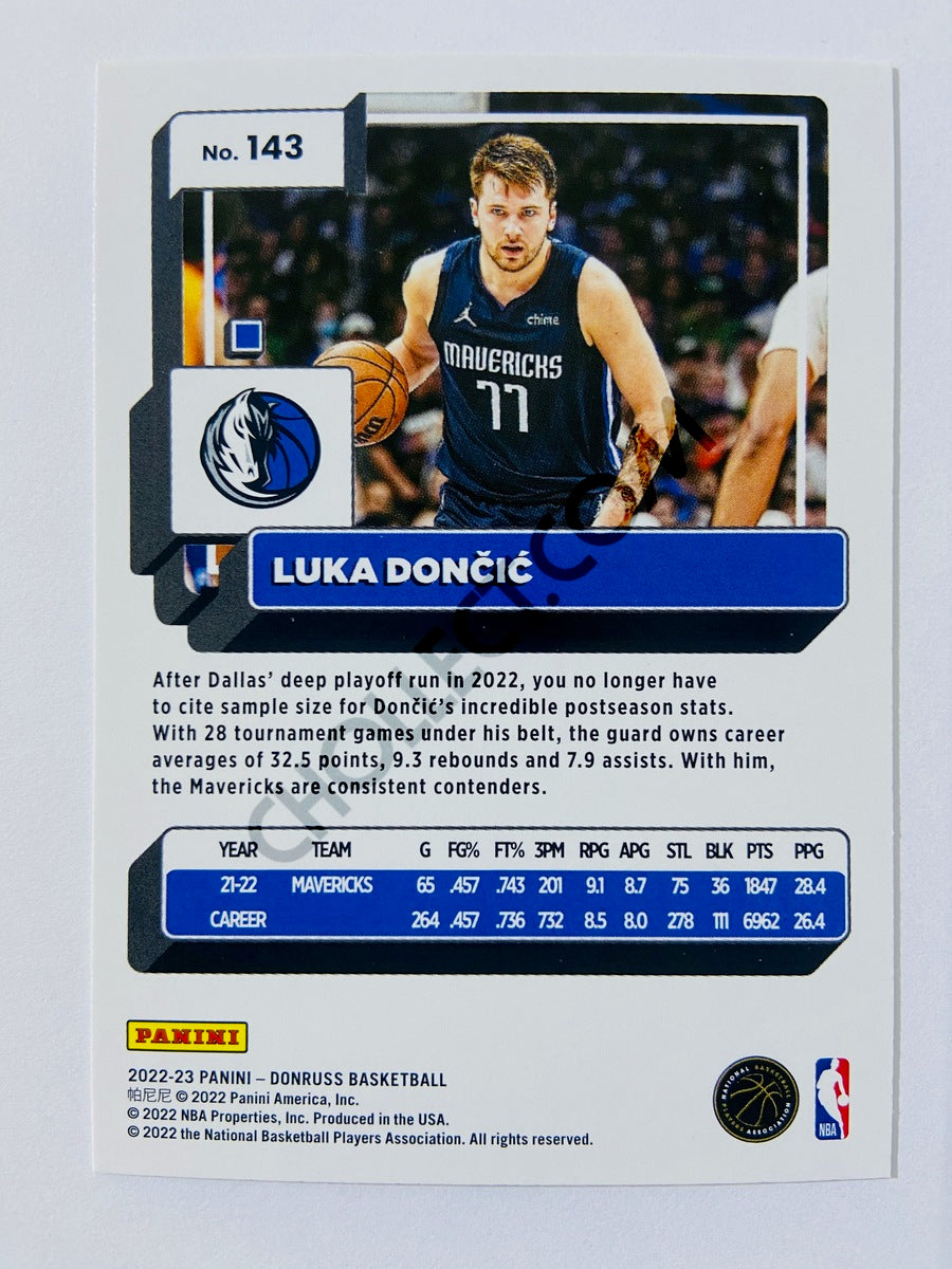 Luka Doncic - Dallas Mavericks 2022-23 Panini Donruss #143