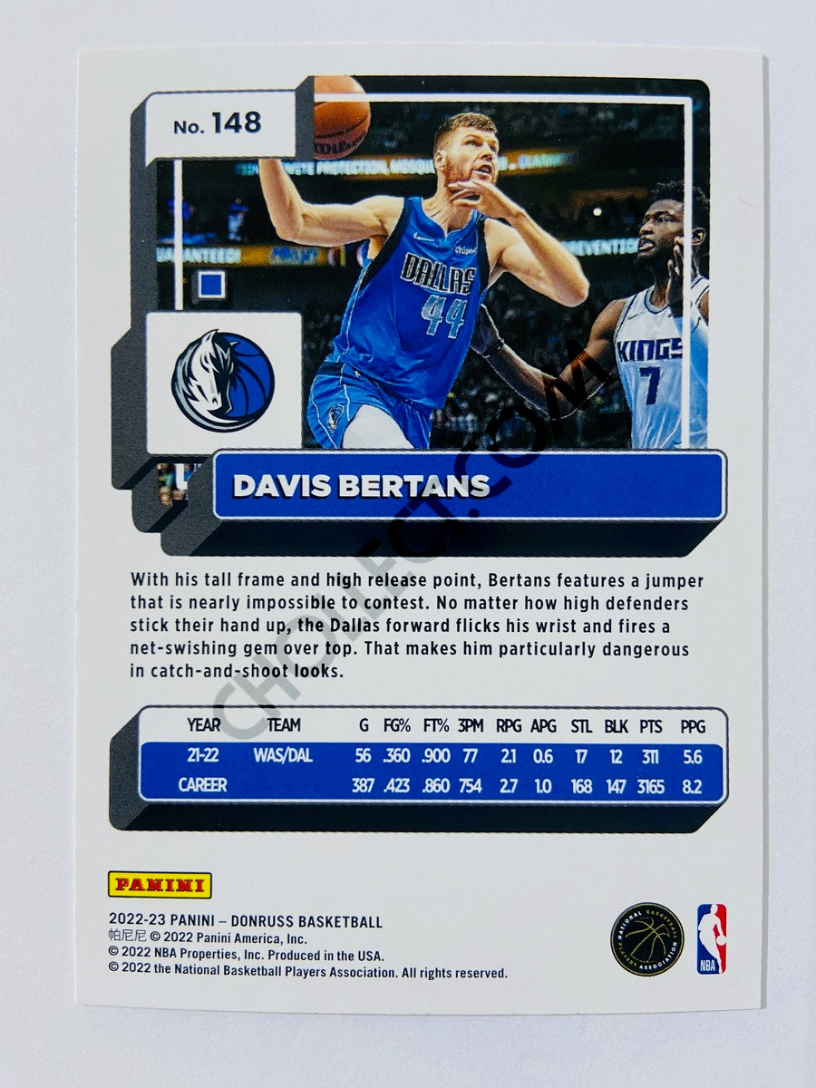 Davis Bertans - Dallas Mavericks 2022-23 Panini Donruss #148