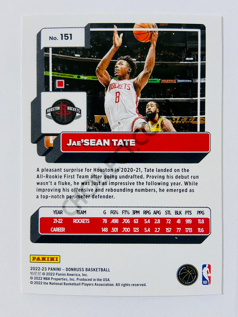 Jae'Sean Tate - Houston Rockets 2022-23 Panini Donruss #151