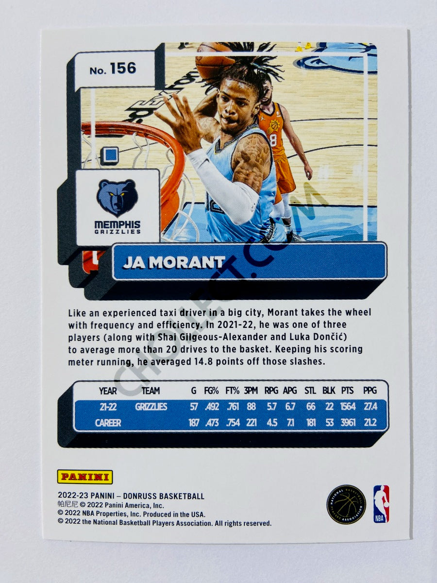 Ja Morant - Memphis Grizzlies 2022-23 Panini Donruss #156