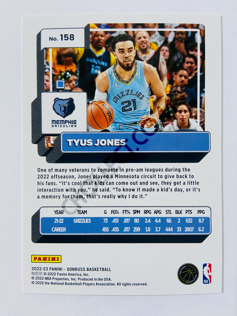 Tyus Jones - Memphis Grizzlies 2022-23 Panini Donruss #158