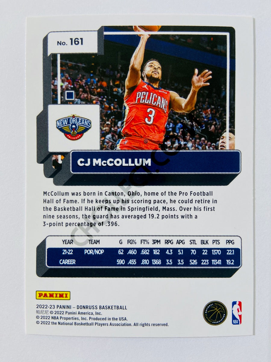 CJ McCollum - New Orleans Pelicans 2022-23 Panini Donruss #161