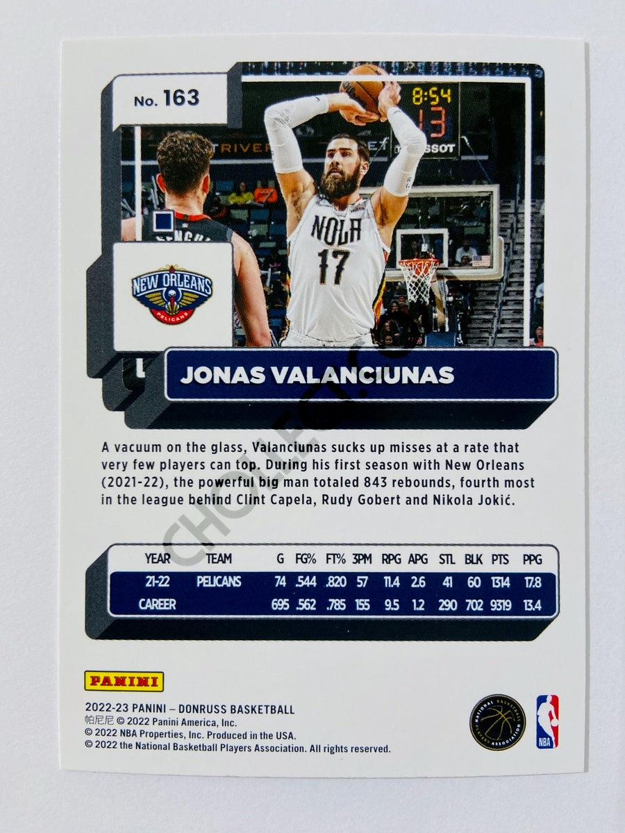 Jonas Valanciunas - New Orleans Pelicans 2022-23 Panini Donruss #163