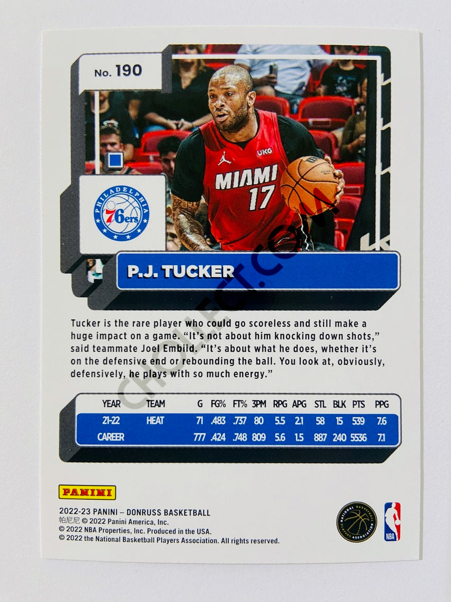 P.J. Tucker  - Philadelphia 76ers 2022-23 Panini Donruss #190