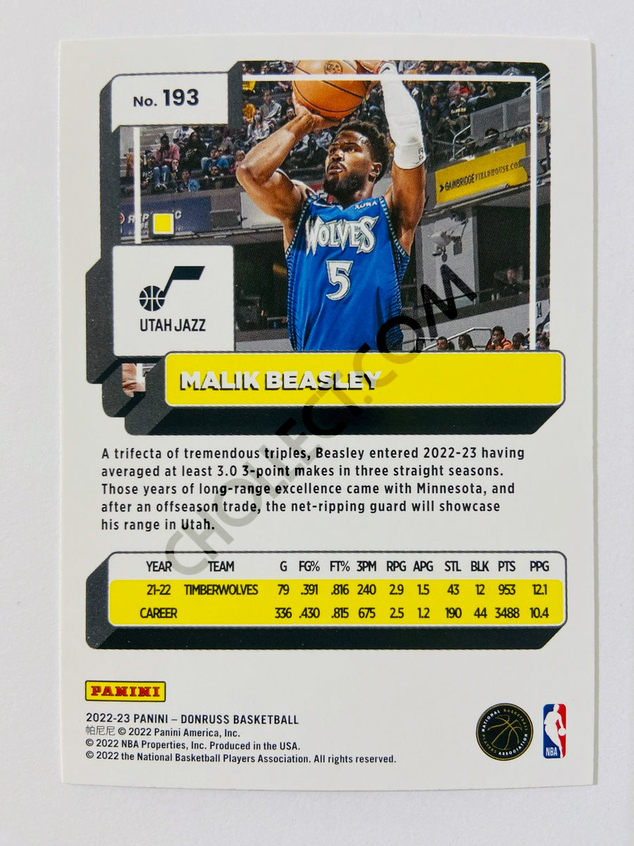 Malik Beasley - Utah Jazz 2022-23 Panini Donruss #193