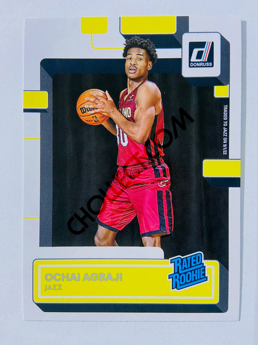 Ochai Agbaji - Utah Jazz 2022-23 Panini Donruss Rated Rookie #214