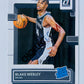 Blake Wesley - San Antonio Spurs 2022-23 Panini Donruss Rated Rookie #225