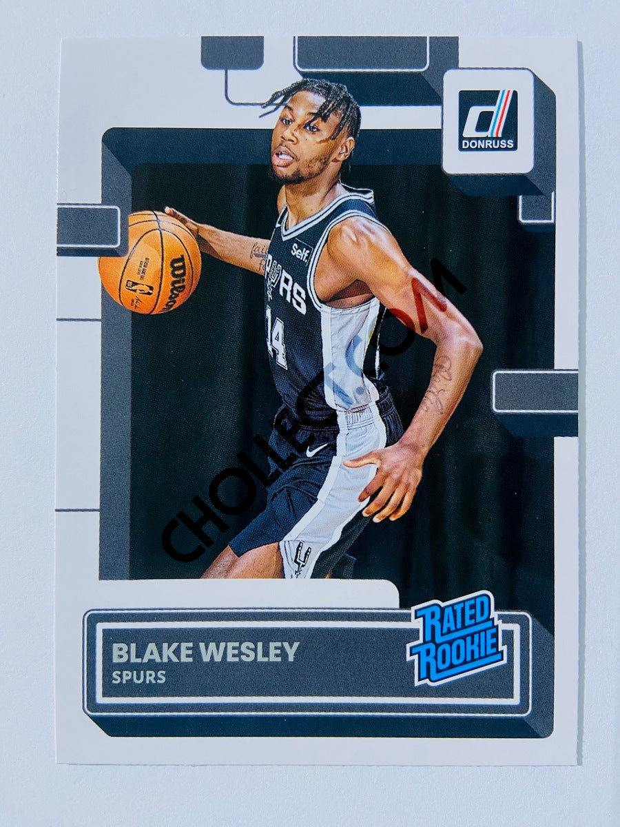 Blake Wesley - San Antonio Spurs 2022-23 Panini Donruss Rated Rookie #225