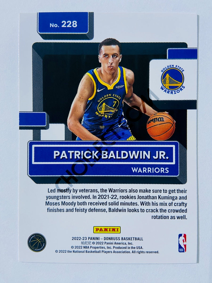 Patrick Baldwin Jr. - Golden State Warriors 2022-23 Panini Donruss Rated Rookie #228