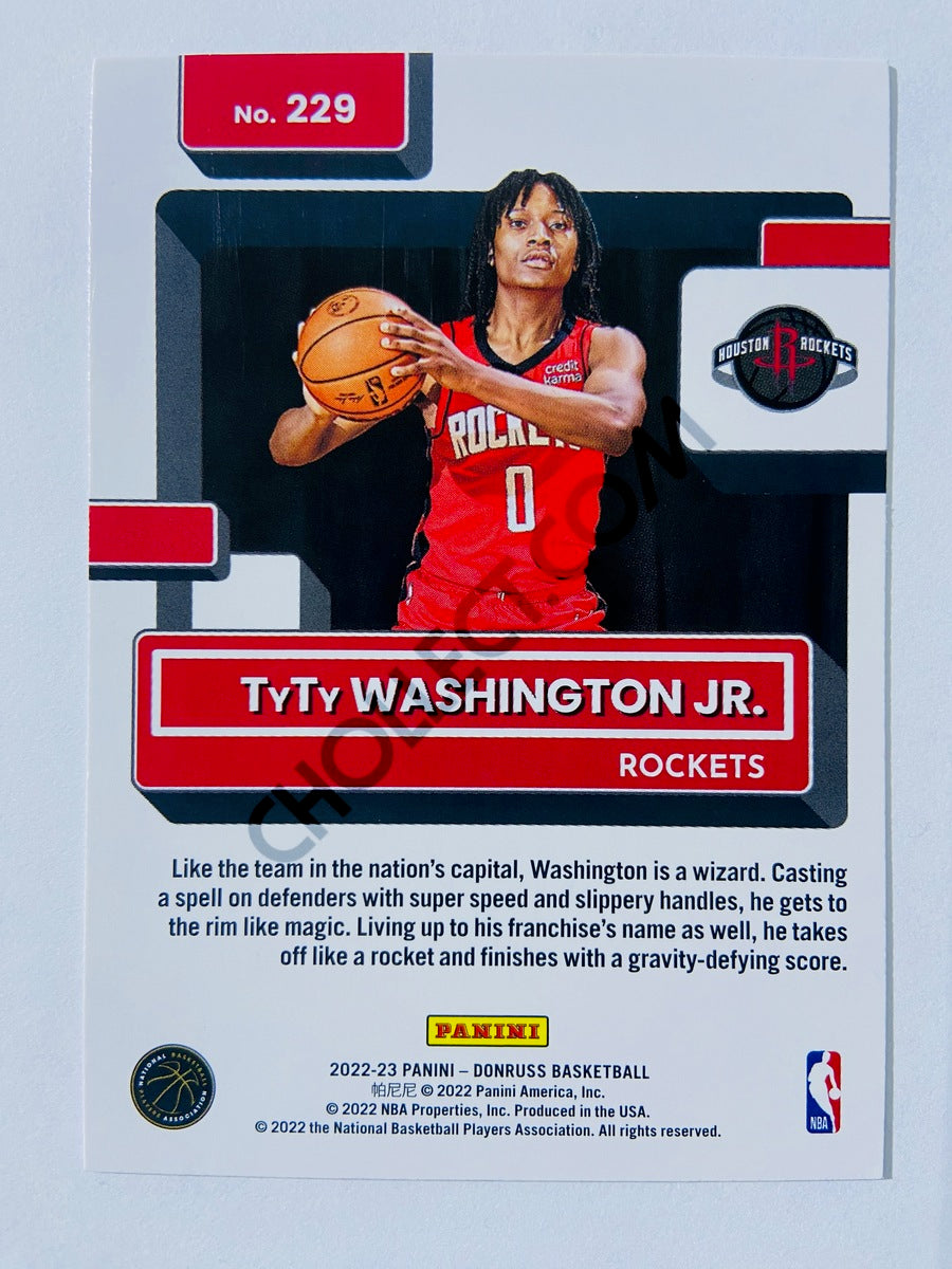 TyTy Washington Jr. - Houston Rockets 2022-23 Panini Donruss Rated Rookie #229