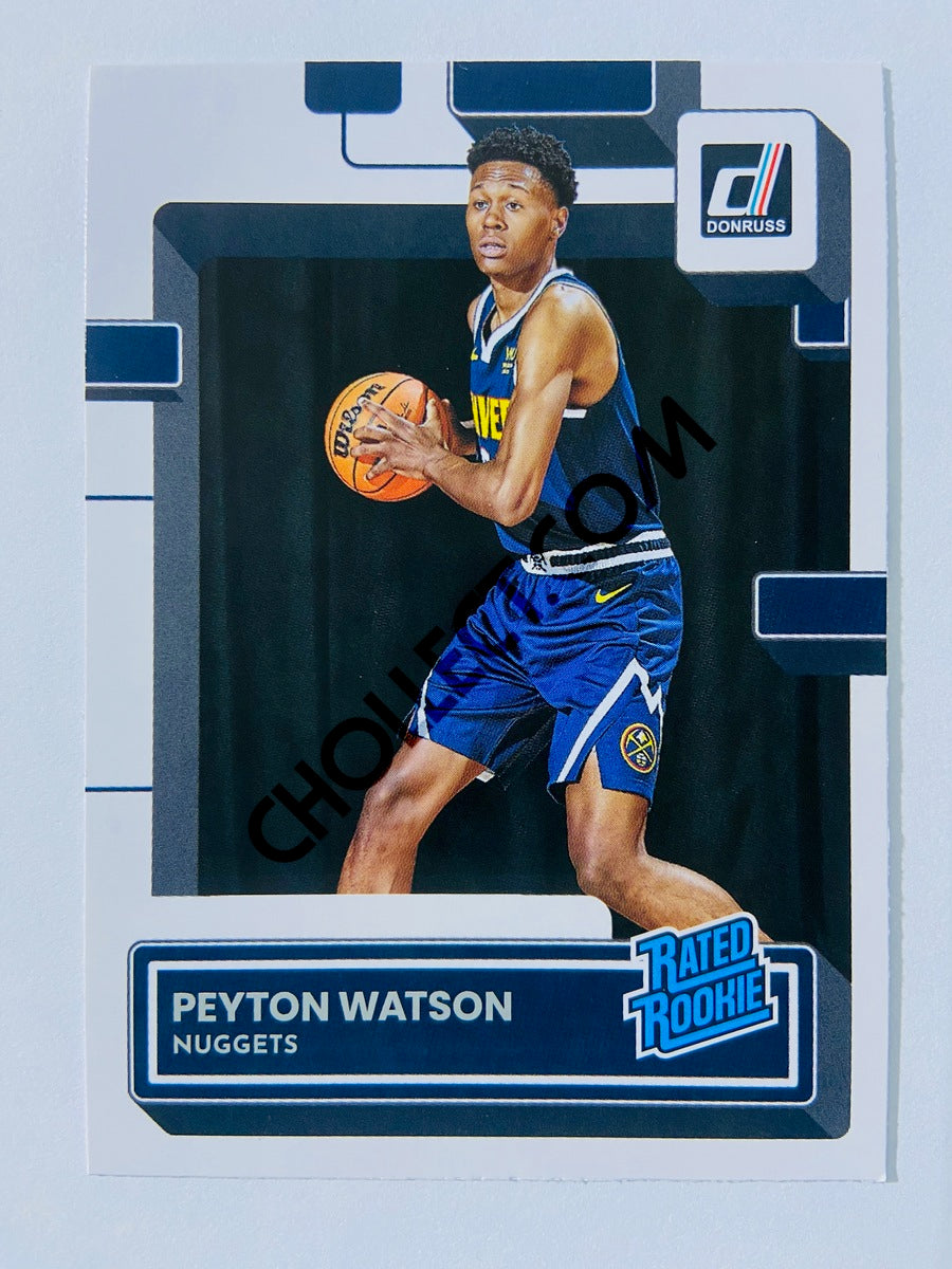 Peyton Watson - Denver Nuggets 2022-23 Panini Donruss Rated Rookie #230