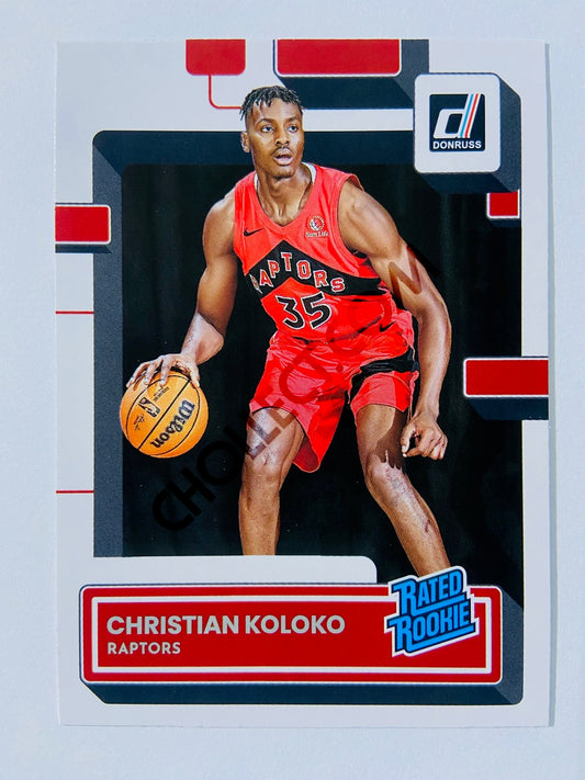 Christian Koloko - Toronto Raptors 2022-23 Panini Donruss Rated Rookie #233