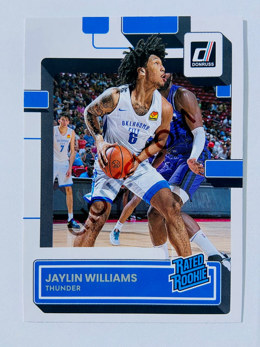 Jaylin Williams - Oklahoma City Thunder 2022-23 Panini Donruss Rated Rookie #241