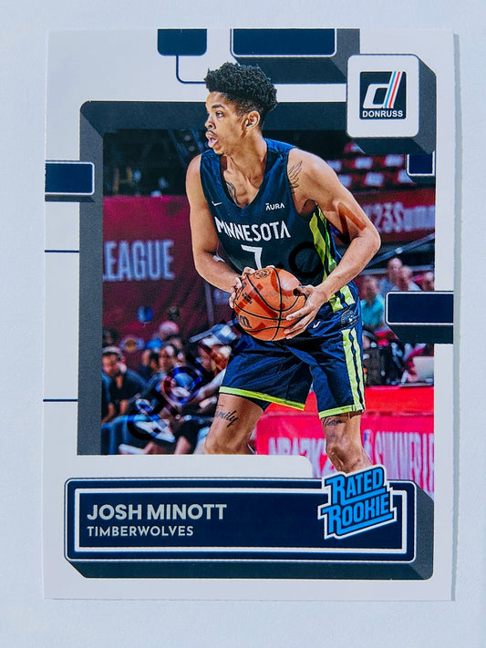 Josh Minott - Minnesota Timberwolves 2022-23 Panini Donruss Rated Rookie #245