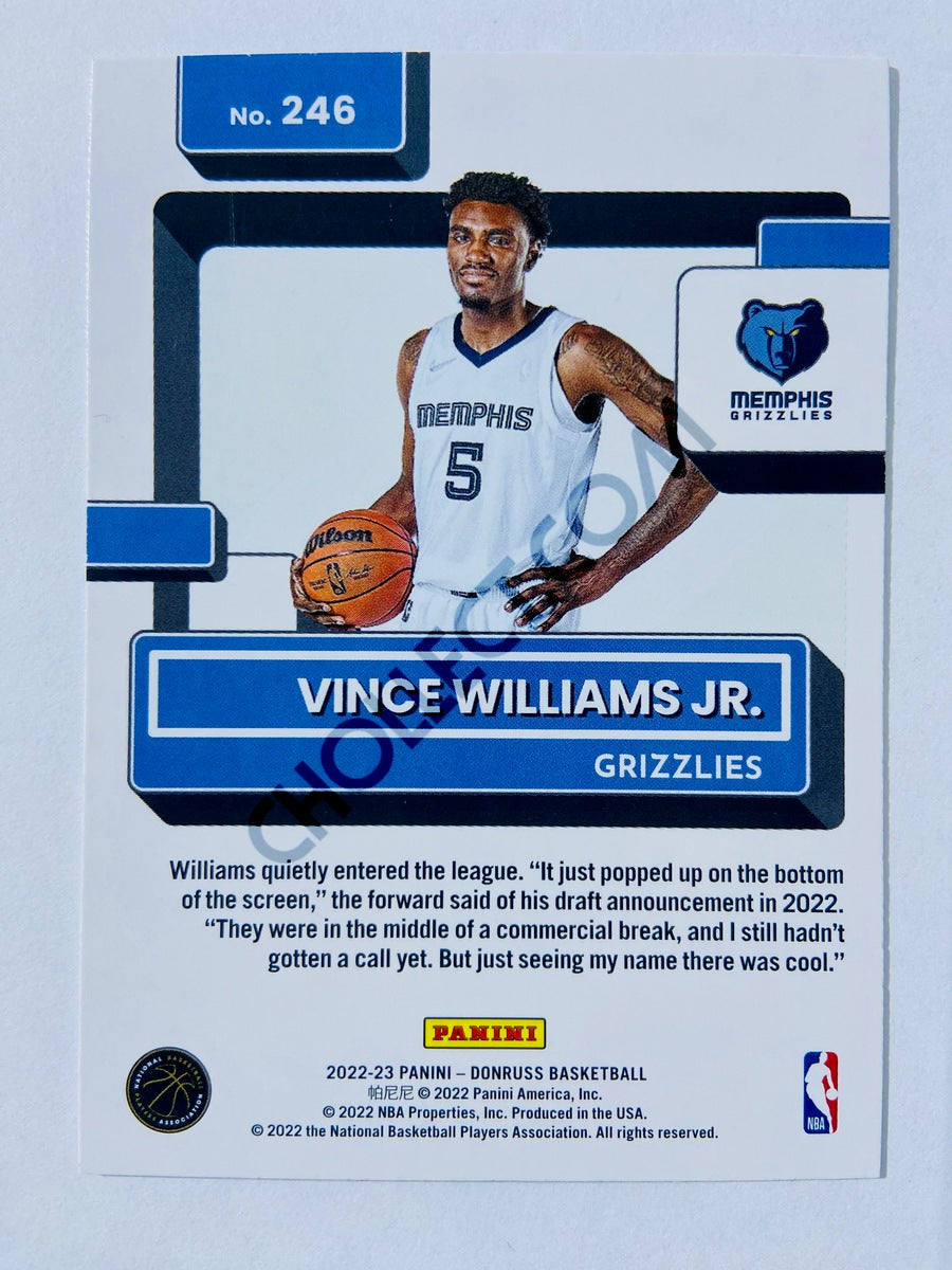 Vince Williams Jr. - Memphis Grizzlies 2022-23 Panini Donruss Rated Rookie #246