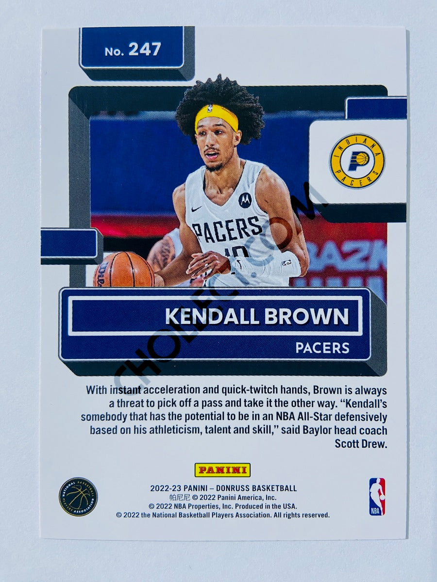 Kendall Brown - Indiana Pacers 2022-23 Panini Donruss Rated Rookie #247