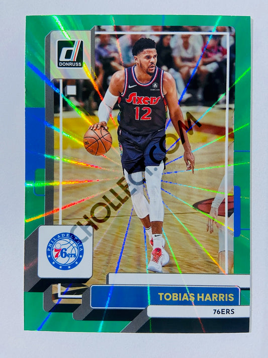 Tobias Harris - Philadelphia 76ers 2022-23 Panini Donruss Holo Green Laser Parallel #20