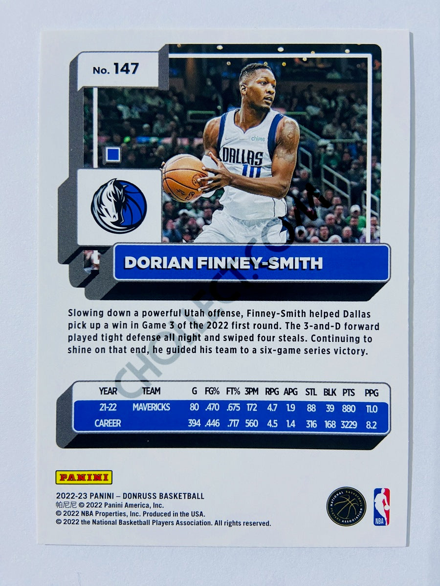 Dorian Finney-Smith - Dallas Mavericks 2022-23 Panini Donruss Holo Green Laser Parallel #147