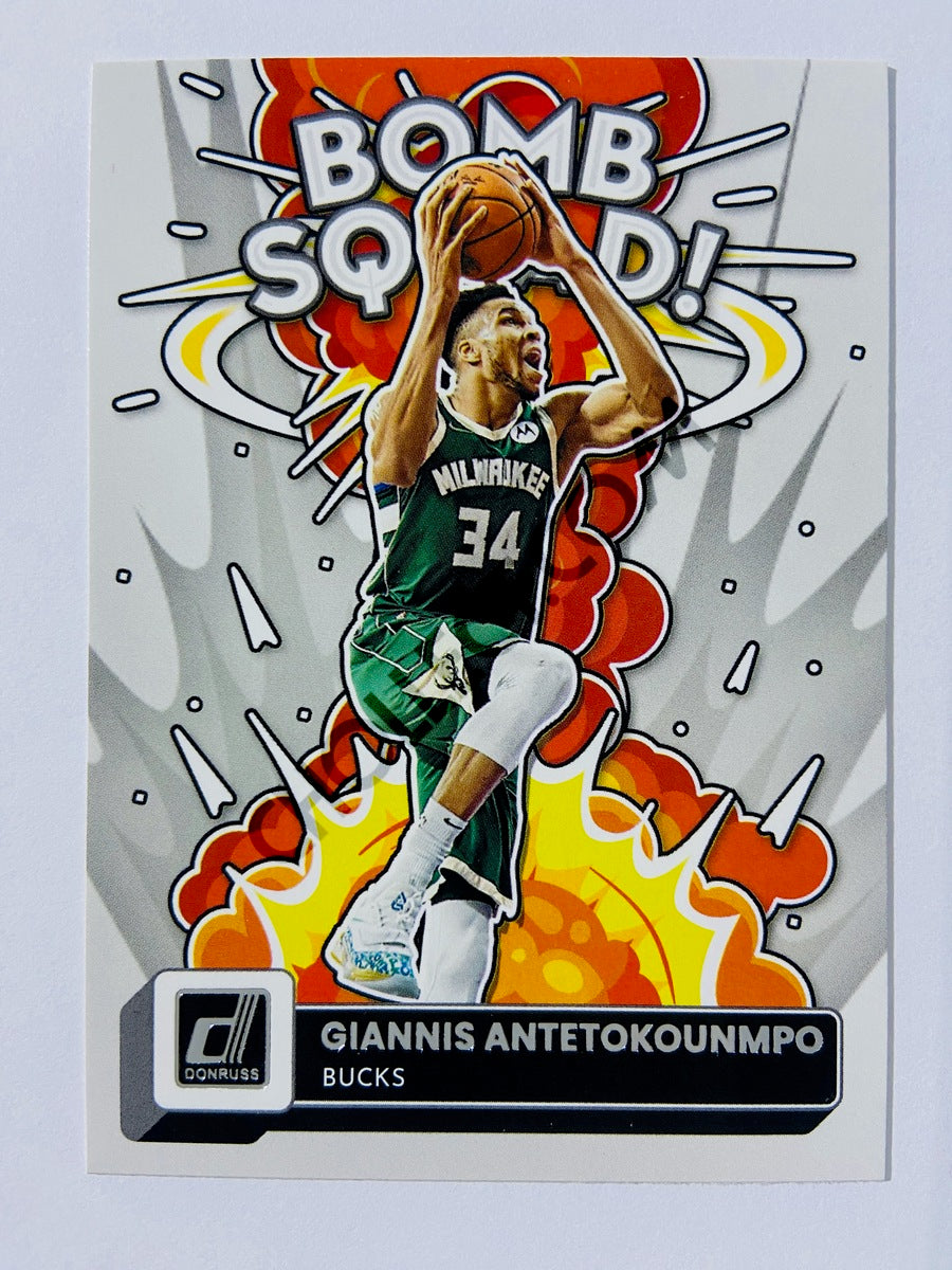 Giannis Antetokounmpo - Milwaukee Bucks 2022-23 Panini Donruss Bomb Squad Insert #5