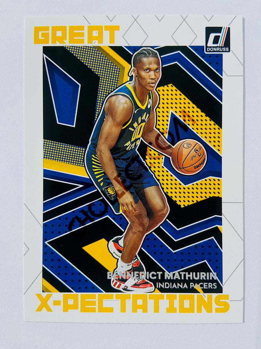 Bennedict Mathurin - Indiana Pacers 2022-23 Panini Donruss Great X-Pectations Insert #2