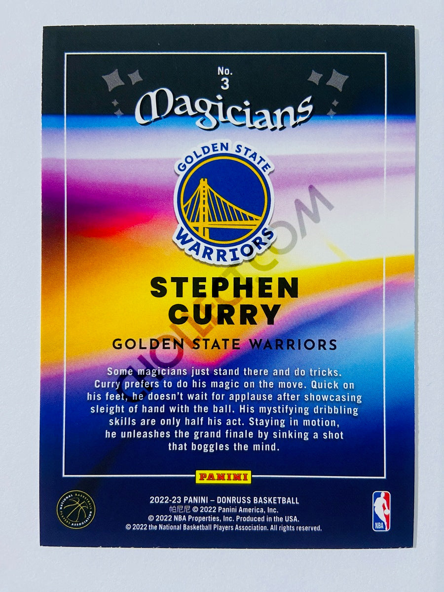 Stephen Curry - Golden State Warriors 2022-23 Panini Donruss Magicians Insert #3
