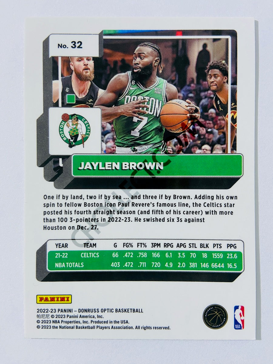 Jaylen Brown - Boston Celtics 2022-23 Panini Donruss Optic #32