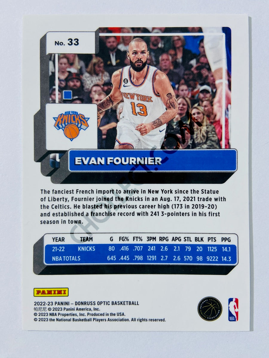 Evan Fournier - New York Knicks 2022-23 Panini Donruss Optic #33