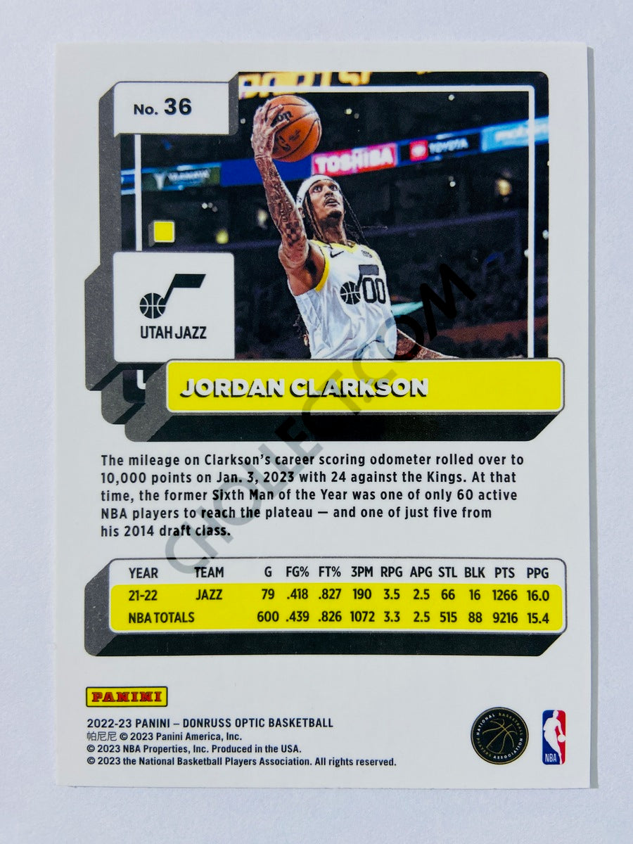 Jordan Clarkson - Utah Jazz 2022-23 Panini Donruss Optic #36