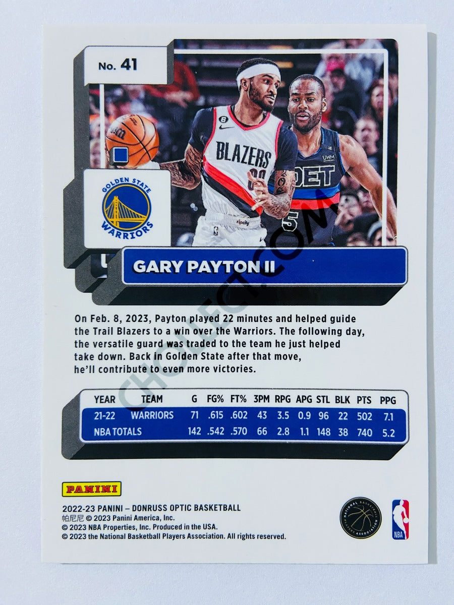 Gary Payton II - Golden State Warriors 2022-23 Panini Donruss Optic #41