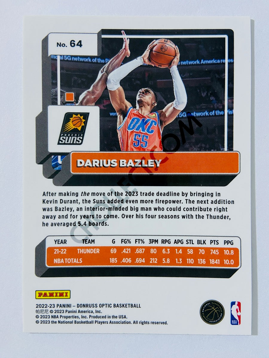 Darius Bazley - Phoenix Suns 2022-23 Panini Donruss Optic #64