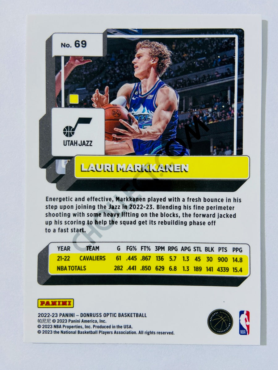 Lauri Markkanen - Utah Jazz 2022-23 Panini Donruss Optic #69