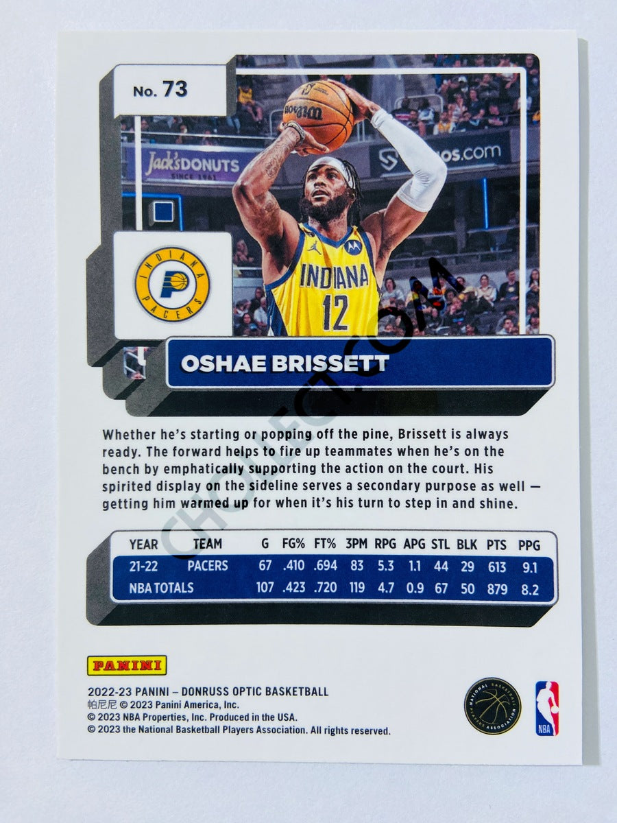 Oshae Brissett - Indiana Pacers 2022-23 Panini Donruss Optic #73