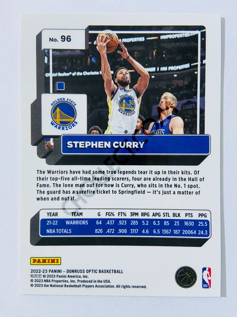 Stephen Curry - Golden State Warriors 2022-23 Panini Donruss Optic