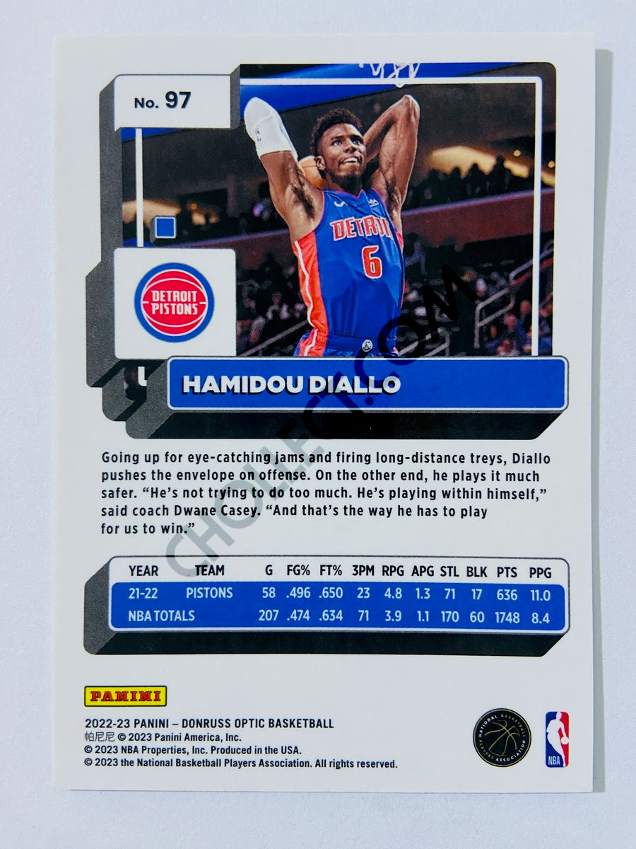 Hamidou Diallo - Detroit Pistons 2022-23 Panini Donruss Optic #97