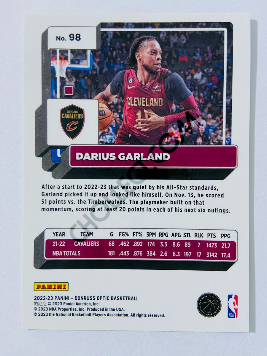 Darius Garland - Cleveland Cavaliers 2022-23 Panini Donruss Optic #98