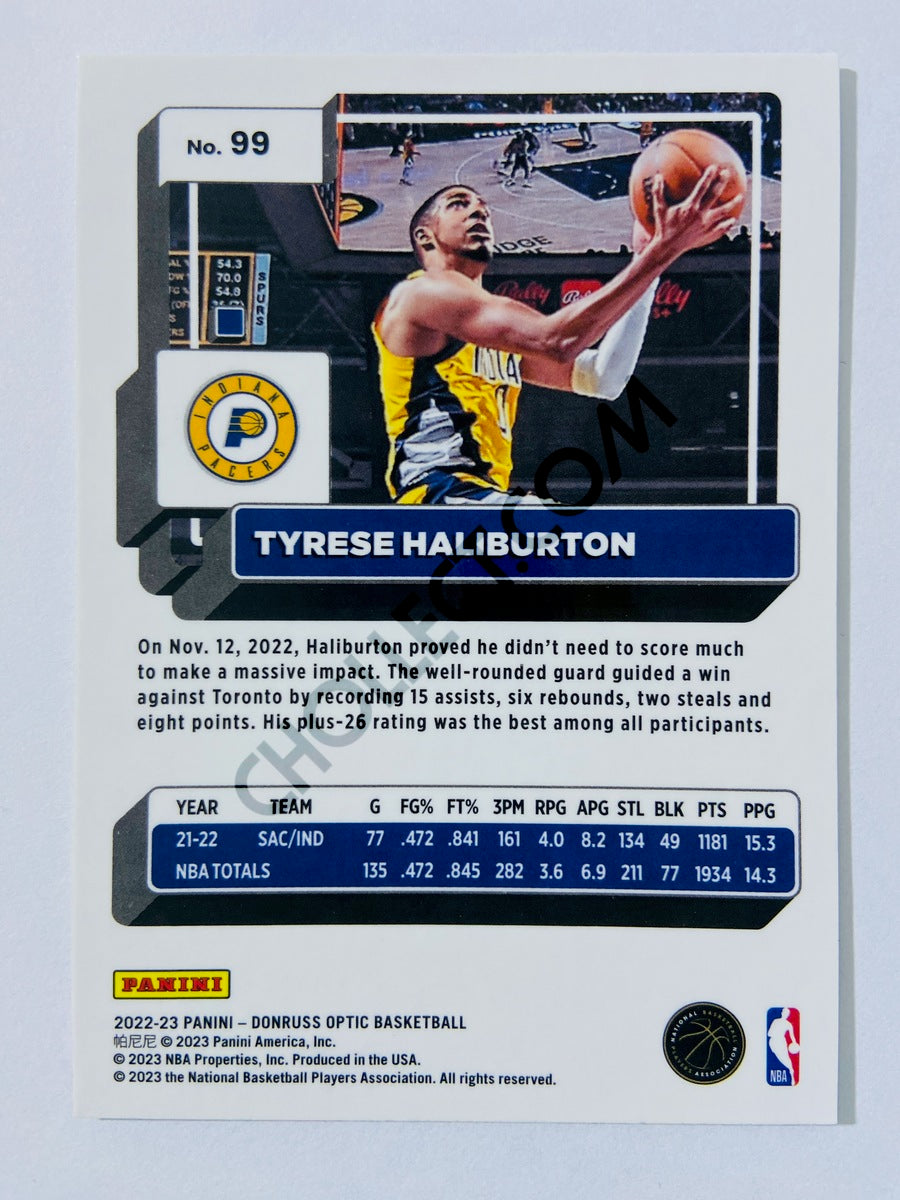 Tyrese Haliburton - Indiana Pacers 2022-23 Panini Donruss Optic #99